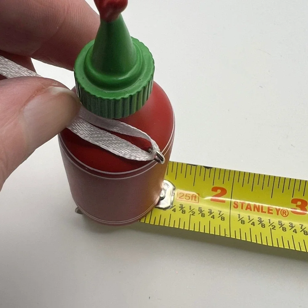 Hallmark Hot Stuff Hot Sauce Christmas Ornament Lot of 2